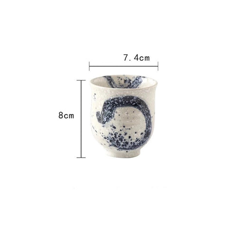 Japanese Style Tea Cup Water Cup Coffee Cup Stoneware Ceramic Hand Painted