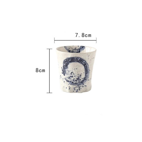Japanese Style Tea Cup Water Cup Coffee Cup Stoneware Ceramic Hand Painted