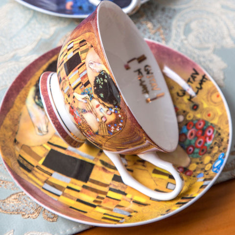 European-style Bone China Coffee Cup Set, British Black Tea Cup With Saucer And Spoon