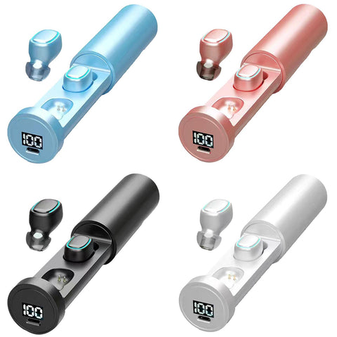 5.0 Digital Display Touch HiFi Binaural Sports Tws Wireless Bluetooth Headset Mini Pull