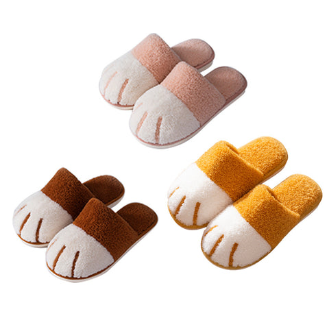 Paw Slippers Autumn Winter Home Shoes Women