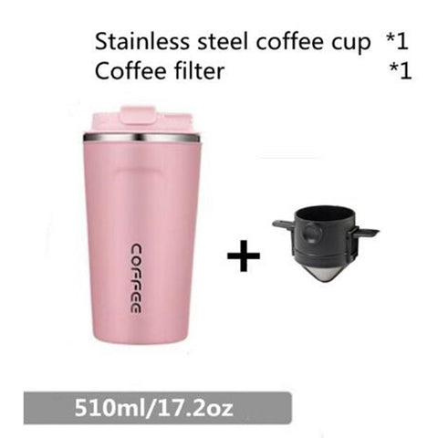 Coffee cup heat preservation  stainless steel latte tea cup