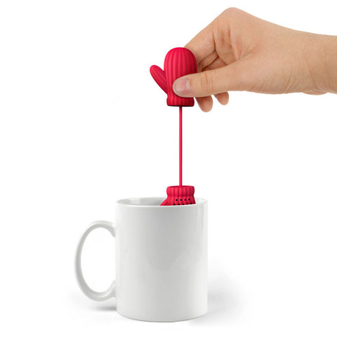 Creative Christmas gloves tea bag and tea leak