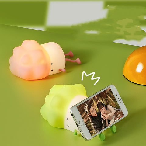 Cabbage Night Light USB Rechargeable Silicone LED Lamp For Kid Birthday Gifts Bedroom Room Decor Nightlights