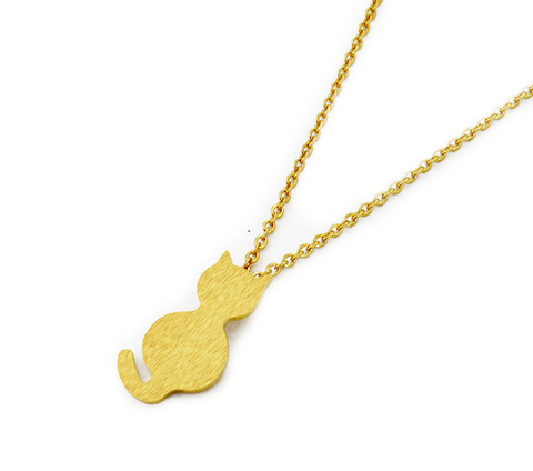 Plating alloy women's necklace trend fashion pet cat necklace