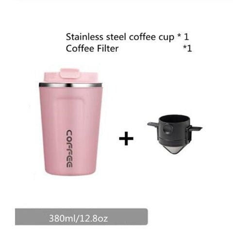 Coffee cup heat preservation  stainless steel latte tea cup