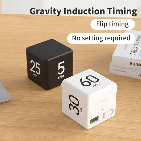 Smart Accurate Gravity Sensor Flip Digital Timer For Time Management And Countdown Settings 30 60 Minutes Timer For Kids