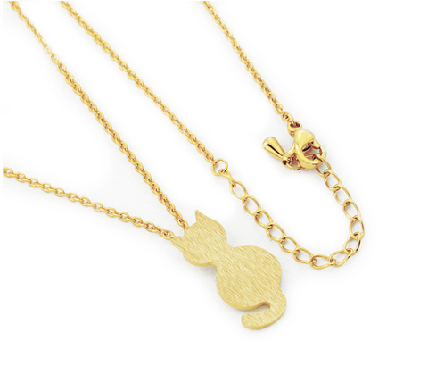 Plating alloy women's necklace trend fashion pet cat necklace