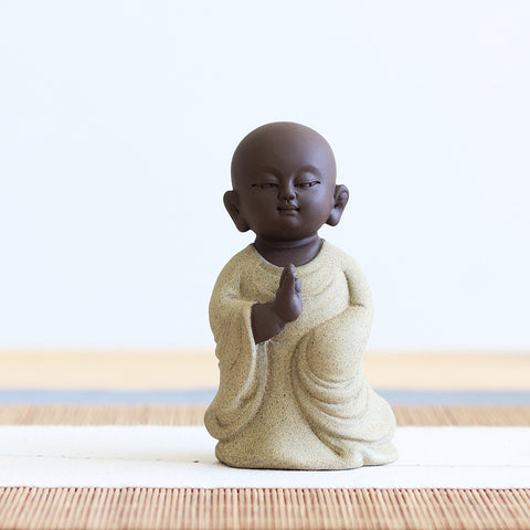 Zen Like Purple Sand Little Monk Tea Pet Tea Set Tea Play
