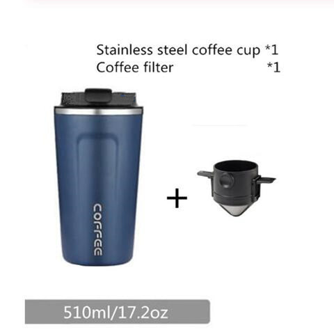 Coffee cup heat preservation  stainless steel latte tea cup