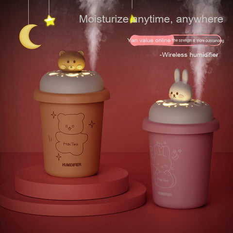 Creative Air Humidifier For Home Office Portable Usb Mini Aromatherapy Humidifiers Dffusers Car Mute Usb Humidifi Home Appliance