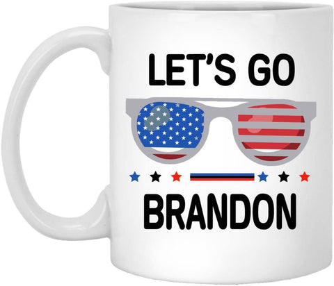 Let's Go Brandon Ceramic Coffee Mark Cup Tea Water Cup English
