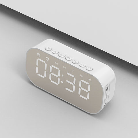 Smart Wireless Bluetooth Speaker Mirror Alarm Clock