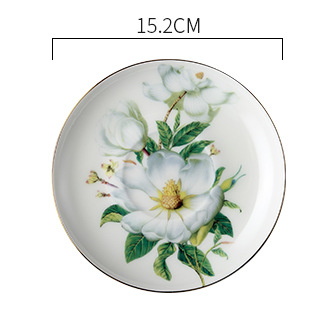 High-grade Bone China Coffee Cup And Saucer Set Flower Tea Afternoon Tea Ceramic Cup Household With Spoon