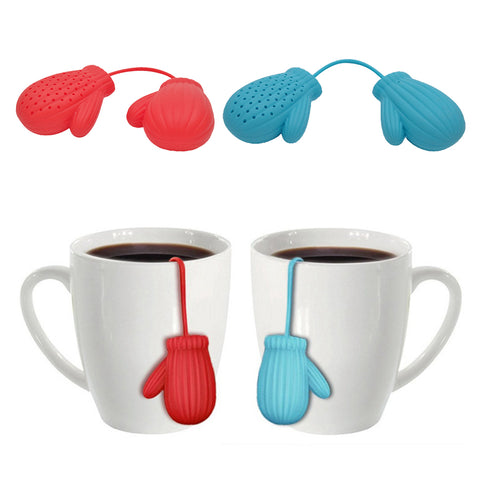 Creative Christmas gloves tea bag and tea leak