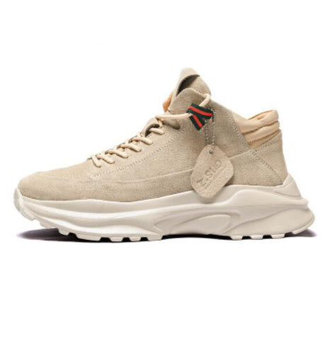 Leather sports shoes men's old shoes