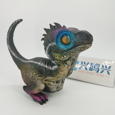 Cute Dinosaur Garden Statues Resin Velociraptor Ornament Realistic Dinosaur Statue For Garden Office Table Decor Kids Gifts