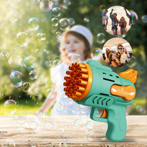 Bubble Gun Kids Toys Electric Automatic Soap Rocket Bubbles Machine Outdoor Wedding Party Toy Children Birthday Gifts
