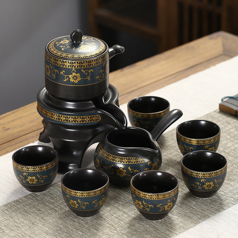 Ceramic Automatic Tea Set Zisha Kungfu Tea Set