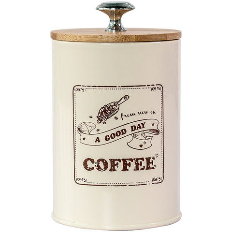 Moisture-Proof Bamboo Lid Coffee Tea Sugar Storage Jar