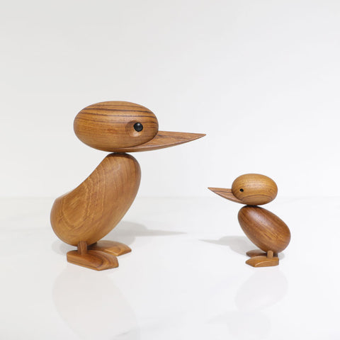 Solid Wood Duck Wooden Animal Toy