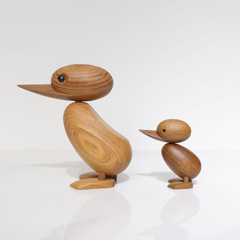 Solid Wood Duck Wooden Animal Toy