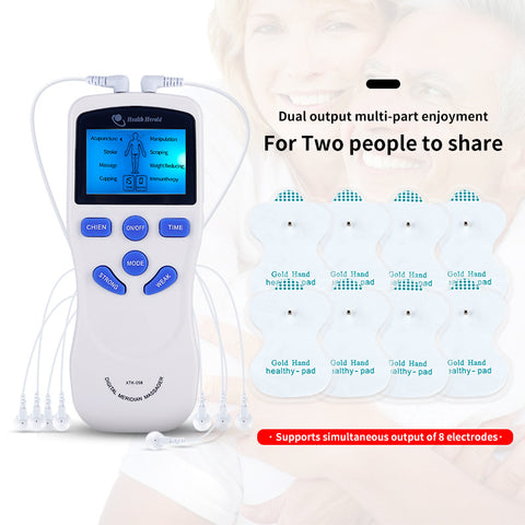 Double-hole Meridian Massager Double-output Meridian Massager Digital Meridian Mini Cervical Spine And Lumbar Spine Pulse Massager