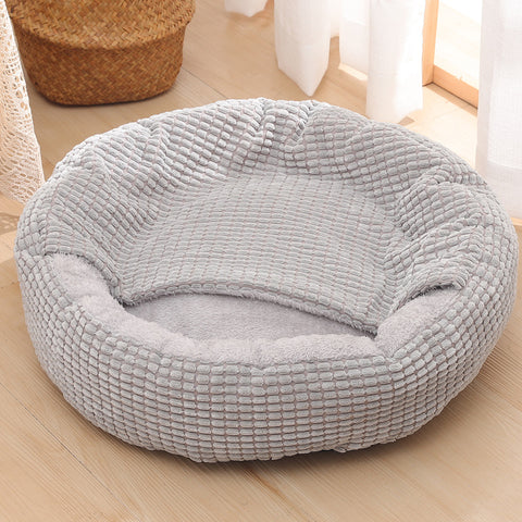Warm Winter Semi Enclosed Kennel Round Pet