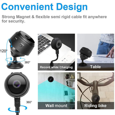 A9 1080P Camera Web HD Wifi Mini IP De Seguranca Domestica Visao Noturna Vigilancia Sem Fio Escondida Gravador Home Com Voz