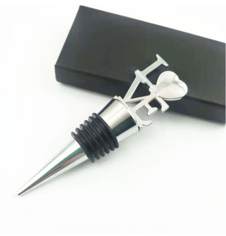 Manufacturer Sells Directly LOVE Ship Anchor Red Wine Stopper Creative Wine Stopper Zinc Alloy Bottle Stopper Fresh-keeping Stopper Christmas Gift