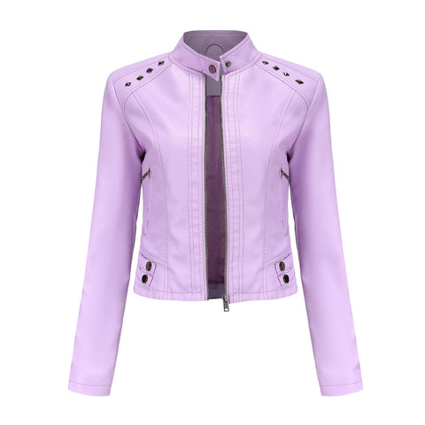 Faux Leather Jackets Women 2023 Spring Autumn Biker Coat Pu Motorcycle Suit Female Loose Streetwear Coat