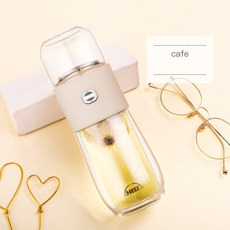 High End Business Double-layer Tea Separation Glass