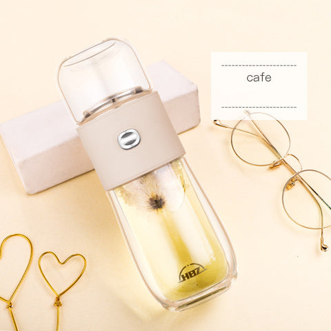 High End Business Double-layer Tea Separation Glass