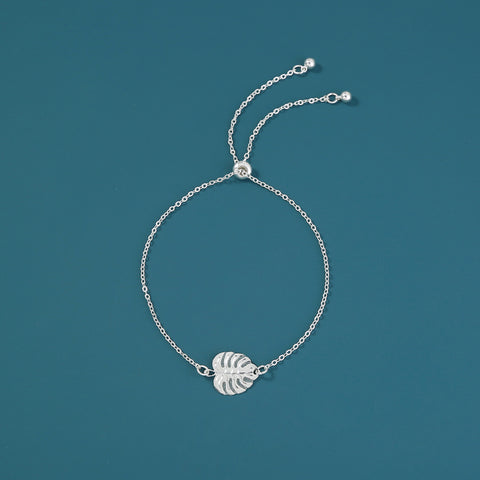 Silver Leaf, glow-in-the-dark shrink bracelet