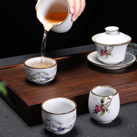 Ru Kiln Tea Cup Kung Fu Tea Set