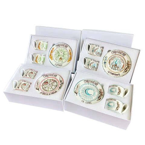 Refined Afternoon Tea Ceramic Coffee Cup And Saucer Set