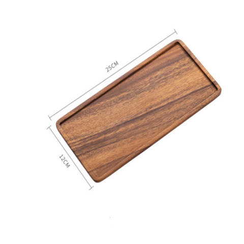 Walnut Japanese Tea Tray Coffee Cup Rectangular Solid Wood Dry Brewing Table