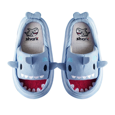 Cute Shark Slippers For Women Cartoon Thick Sole Couples House Shoes Slides
