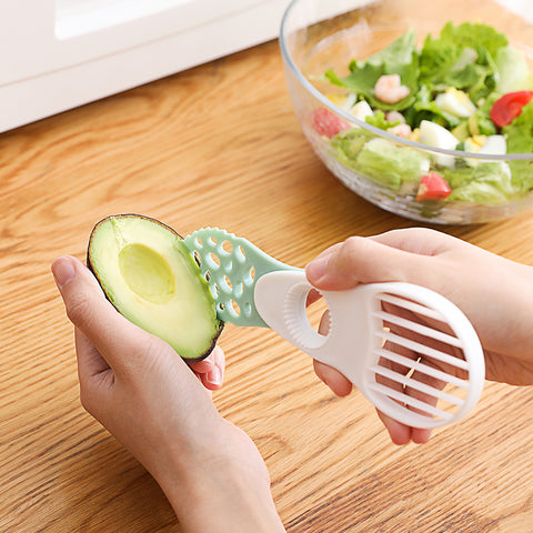 Avocado Corer Butter Fruit Peeler Cutter Pulp Separator Plastic Knife Avocado Slicer Kitchen Gadgets Vegetable Tools