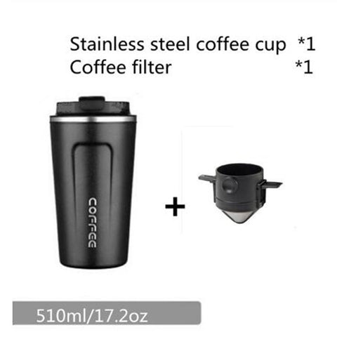 Coffee cup heat preservation  stainless steel latte tea cup