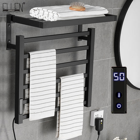 Bathroom Electric Bath Towel Warmer Heating Towel Shelf Rack Towel Dryer Shelf Heated Electric Towel Rack