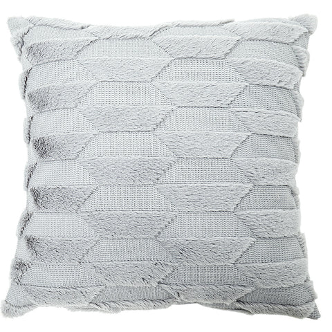 Geometric Rhombus Double-sided Three-dimensional Plush Pillowcase