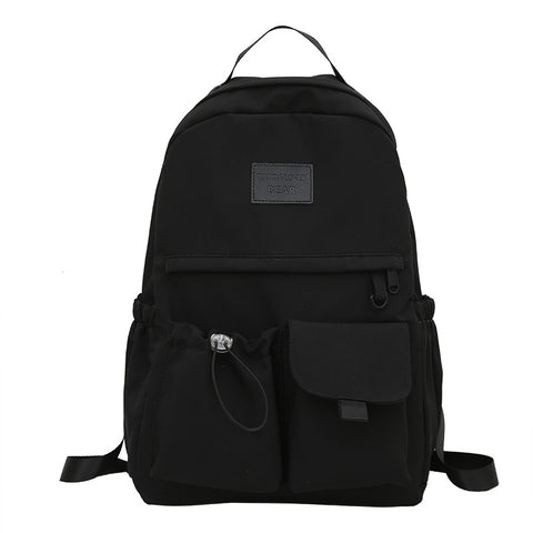 Nylon Backpack School Bag Junior High School Student Bags