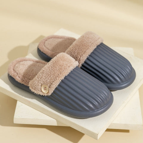 Winter Warm Shoes Fluffy Detachable Washable Slippers House Shoes For Women Men