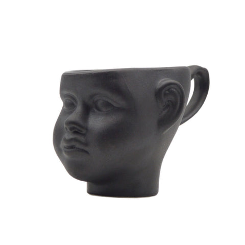 Nordic style personality creative face mug couple ceramic coffee cup milk tea cup doll doll head coffee cup