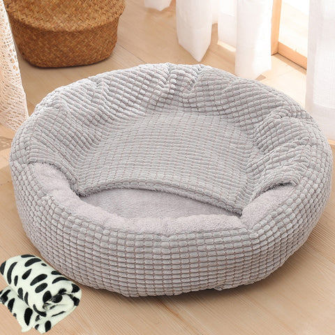 Warm Winter Semi Enclosed Kennel Round Pet