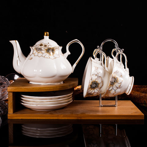 Jingdezhen Ceramic European Style Tea Set, Coffee Cup And Saucer