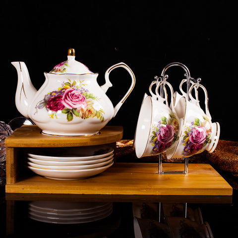 Jingdezhen Ceramic European Style Tea Set, Coffee Cup And Saucer