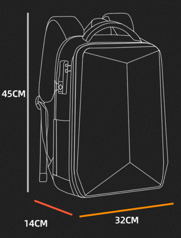 Backpack men's business casual code lock