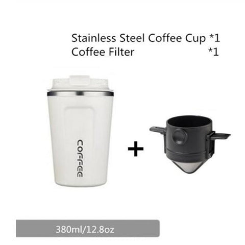 Coffee cup heat preservation  stainless steel latte tea cup